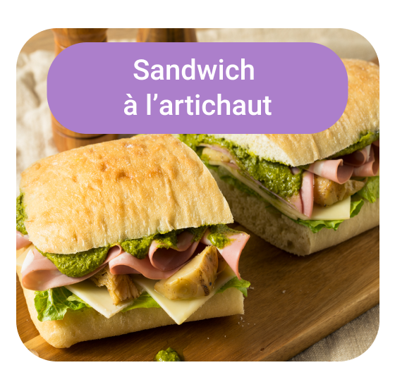 Sandwich à l'artichaut