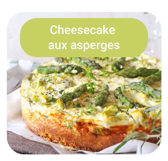 Cheesecake aux asperges