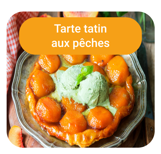 Tarte tatin aux pêches