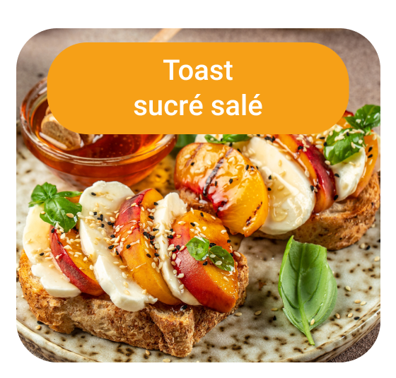 Toast aux nectarines