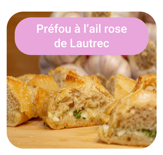 Préfou à l'ail rose