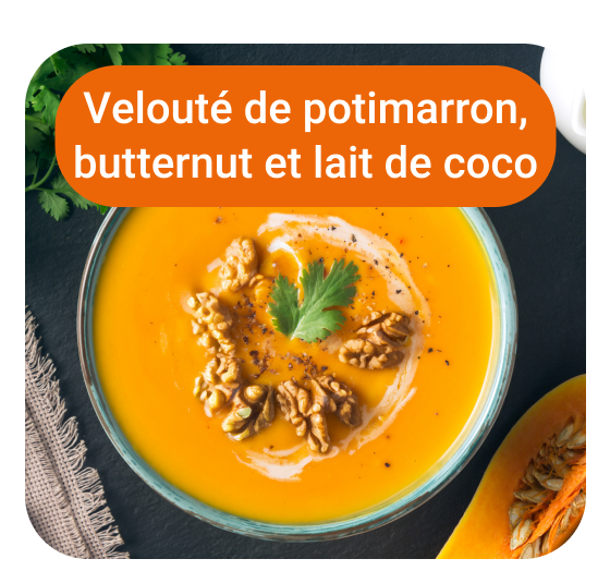 Velouté de potiron et butternut