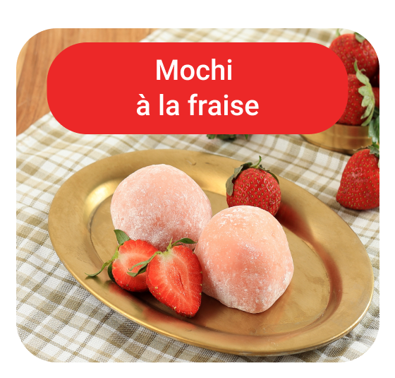 Recette de mochi à la fraise