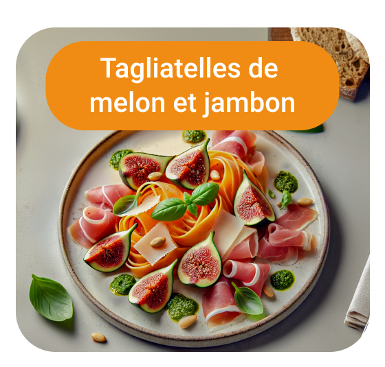 Tagliatelles de melon