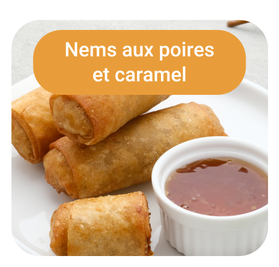 Recette nems et caramel