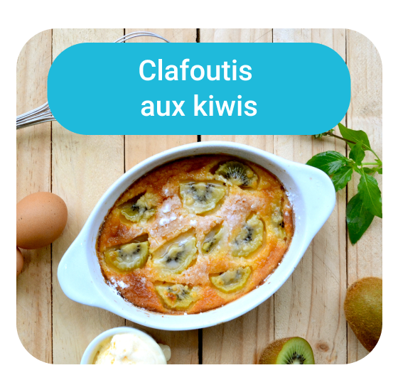 Clafoutis aux kiwis