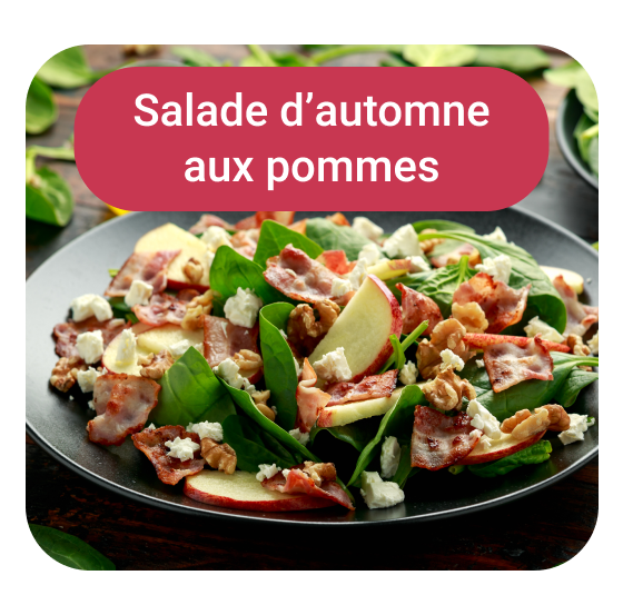 Salade d'automne aux pommes